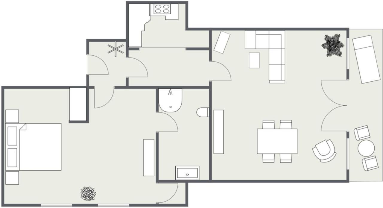 Achterkoje Apartment Хайлигенхафен Екстериор снимка